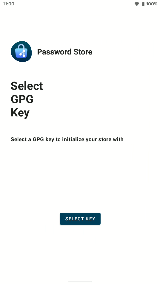 GPG key selection screen from the APS October release